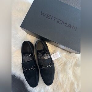 Stuart Weitzman Black Men's Slip-On Loafers